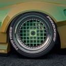 Widebody R34 Nissan Skyline GT-R rides on Rotiform milk crate wheels by bradbuilds on Instagram