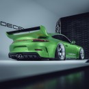 Widebody Porsche 911 Indecent rendering by halawia.3d