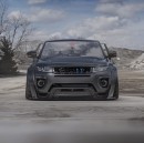 Widebody Range Rover Evoque Race Car Rendering Deserves a GT-R Swap
