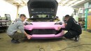 Widebody Scion With Pink Wrap Is the Perfect Gift for Your JDM-Loving Girlfriend