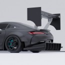 Widebody Time Attack Mercedes-AMG GT R rendering by demetr0s_designs