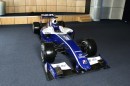 New color scheme for the Williams FW31. Notice also the "skate fins" on both sides of the cockpit, designed to improve airflow towards the rear wing