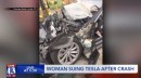 Woman smashed Tesla into stopped firetruck, blames it on Autopilot