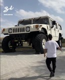 Oversized Hummer H1 X3 is an apartment on wheels