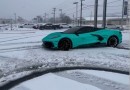 C8 Chevy Corvette performs "snownuts" for social media glory