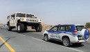 This is the world's biggest moving Hummer, the Hummer H1 X3