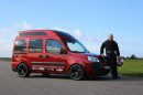 This Fiat Doblo conversion is the fastest motorhome in the world, with a top speed of  141.3 mph (227.35 kph)