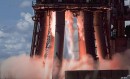 Starship Raptor engines firing
