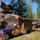 Architect and artist SunRay Kelley builds Gypsy Wagons out of old Toyota Dolphins or on trailers