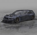 Widebody E91 BMW 3-Series Touring render