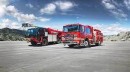 The Pierce Volterra electric fire truck