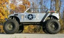 WWII Themed Jeep Has Machine Gun Turbos and Riveted Aluminum Body