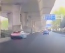 The all-new Xiaomi SU7 filmed crashing