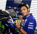 Yamaha R1 in MotoGP livery autographed by Valentino Rossi