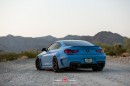 Yas Marina Blue BMW 650i with Prion Widebody Kit and Vossen Wheels