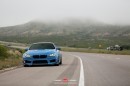 Yas Marina Blue BMW 650i with Prion Widebody Kit and Vossen Wheels