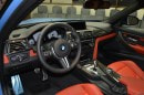 Yas Marina Blue BMW M3 with M Performance Parts