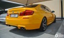 Yellow BMW F10 M5