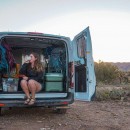 Alexandria turned a Ford Transit into a tiny mobile home