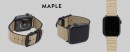Bandly strap made of upcycled wood, works with all Apple Watch and Fitbit Versa models