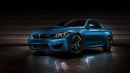 BMW M4 in Mint Blue