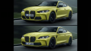 YouTube Artist "Fixes" New BMW M4 Design, Says the M3 Looks Better