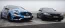 YouTuber Drag Races His 450 HP Mercedes-AMG A45 against Fellow YouTuber's BMW M3