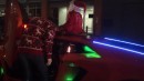 YouTuber Dresses Up His Lamborghini Aventador As Fire-Spitting Santa Sleigh