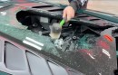 WhistlinDiesel Smashes rear Engine Cover of Lamborghini Huracan