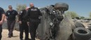 Police Investigating the Crashed Tesla Model S Plaid