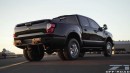 Z1 Off-Road Nissan Titan XD Dually SEMA Custom Build Looks Ominous in Black