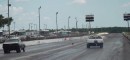 "Zombie" Chevrolet Malibu Wagon hits Chevrolet Nova during drag race