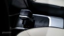 Zotye E30 EV in Shanghai: faux carbon fiber