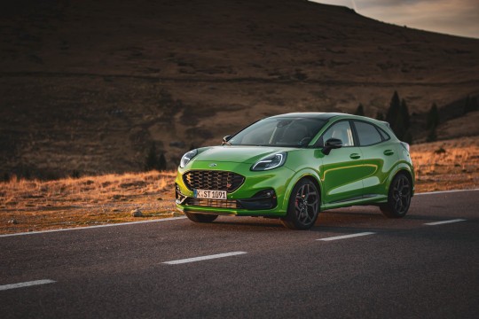 2021 Ford Puma ST in Mean Green color