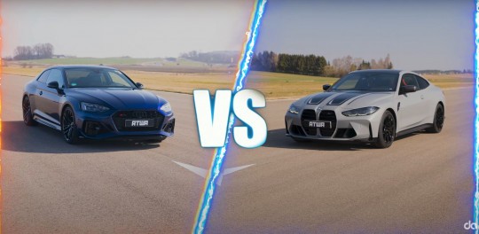 BMW M4 Drag Races Audi RS 5, Who Said Girls Can't Drive\?
