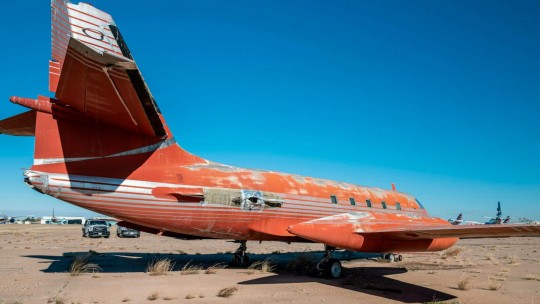 Elvis Presley's third private jet, a 1962 Lockheed JetStar, has been abandoned for decades