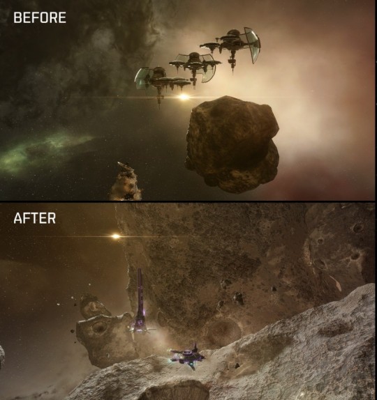 EVE Online graphics comparison