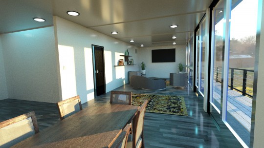 Residential Container Home Interior