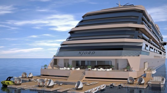 Njord concept, the world's largest private superyacht