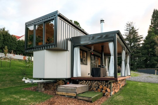 This Container Home Has an Inside Design That Is Linked to the Nature Round It