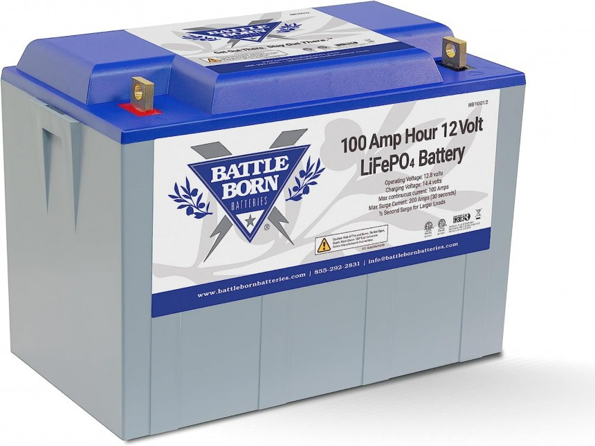 Battle Born LiFePO4 Deep Cycle Battery \- 100 Ah 12 V