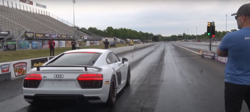 1,300\-HP Twin\-Turbo Audi R8 Runs Low 8s, Proves Moms Can Be Fast Too