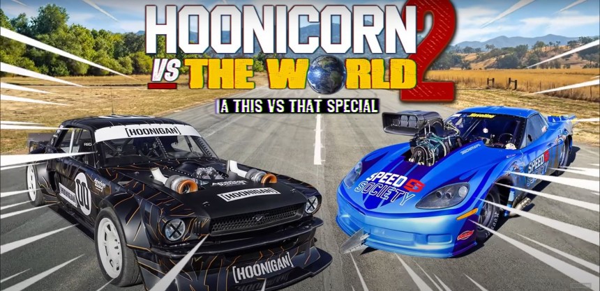 14\-Year\-Old Girl Drives the 1,400\-HP Hoonicorn, Challenges a 4,000\-HP Corvette