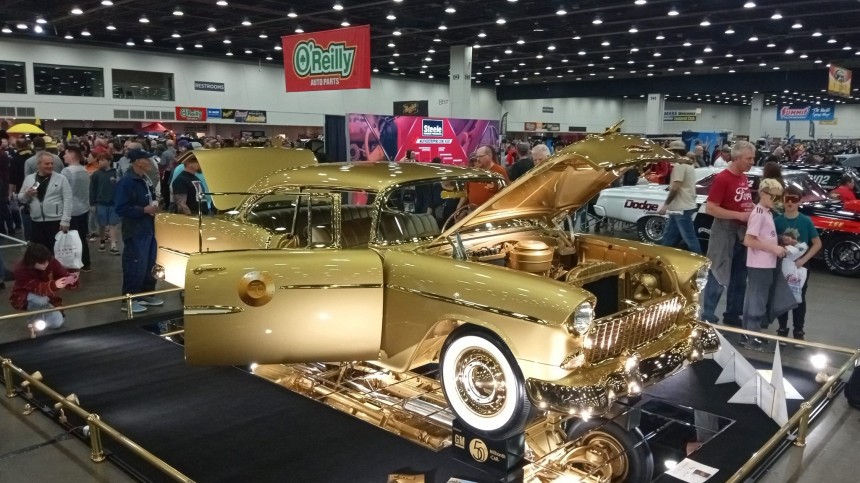 The 1955 Chevrolet Bel Air Replica with 24\-carat gold plating