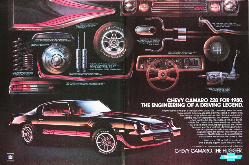 1980 Chevrolet Camaro Z28 Advertising