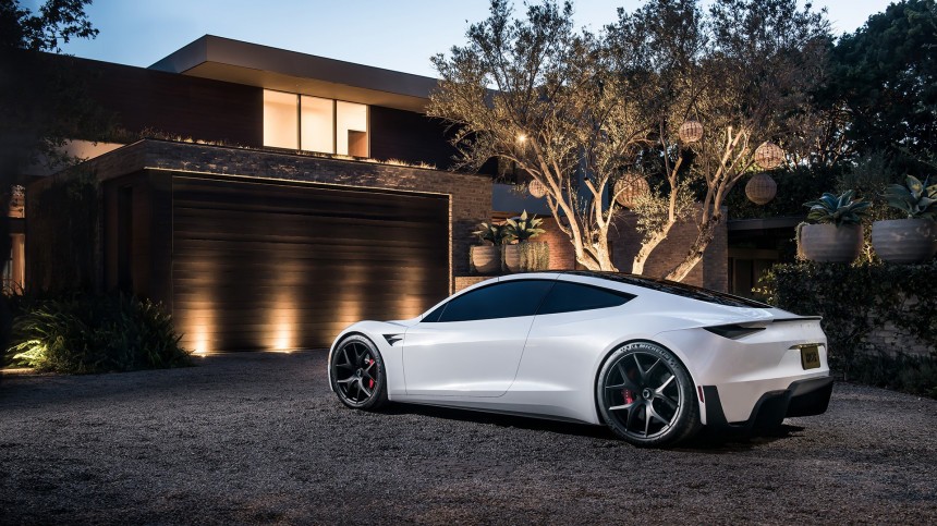 Tesla Roadster rear view