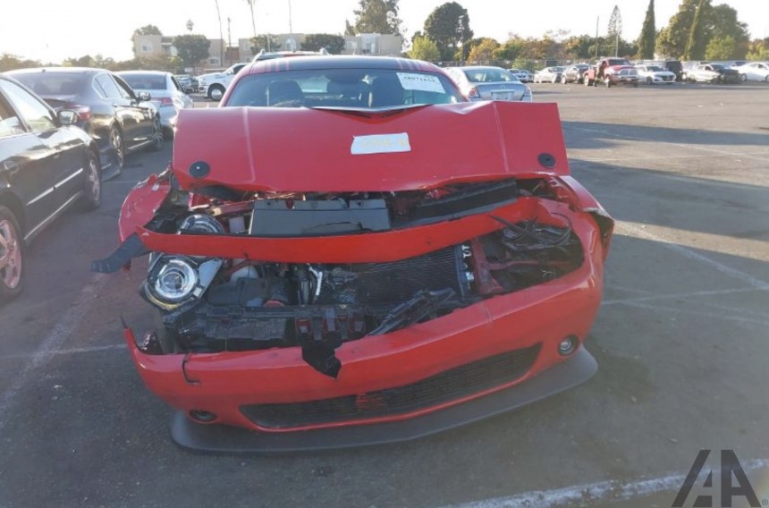 2023 Dodge Challenger R/T Scat Pack crashed after less than 1,700 miles on the road