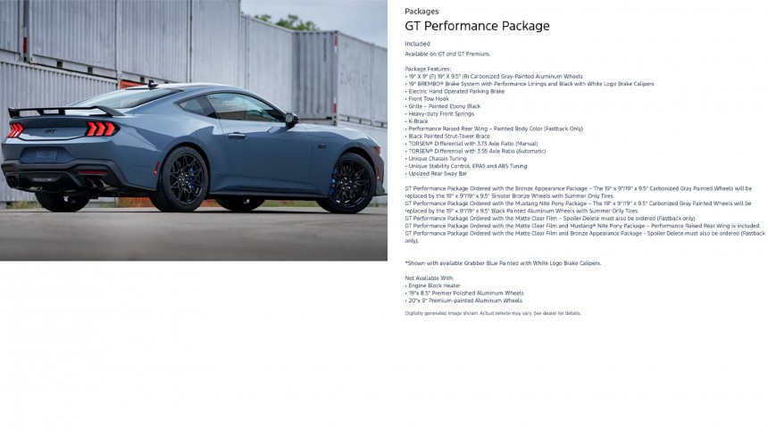 2024 standard auto Mustang GT vs\. manual 2024 Mustang GT Premium