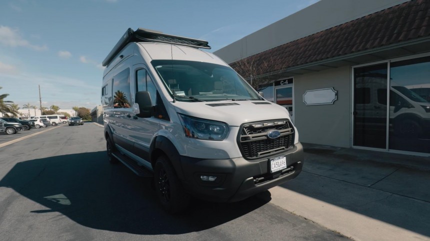 Ford Transit Trail Becomes a High\-End, Adventure\-Ready Camper Van With a Practical Design