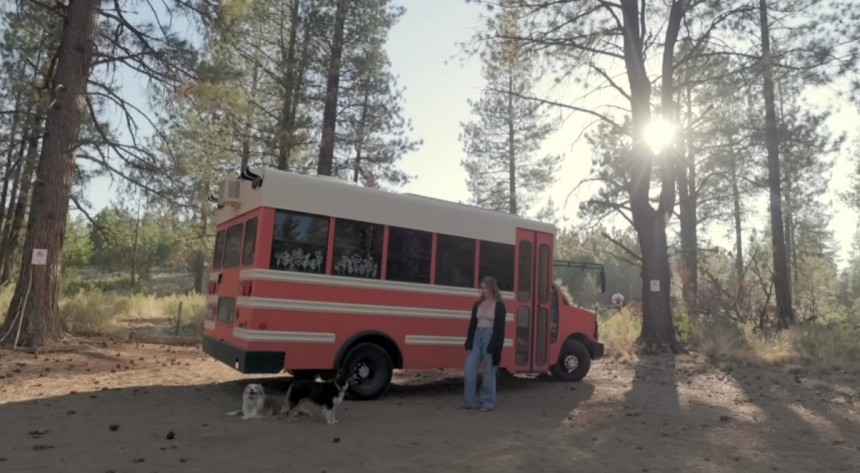 \$20k School Bus Motorhome with Lots of Storage and a Functional Kitchen